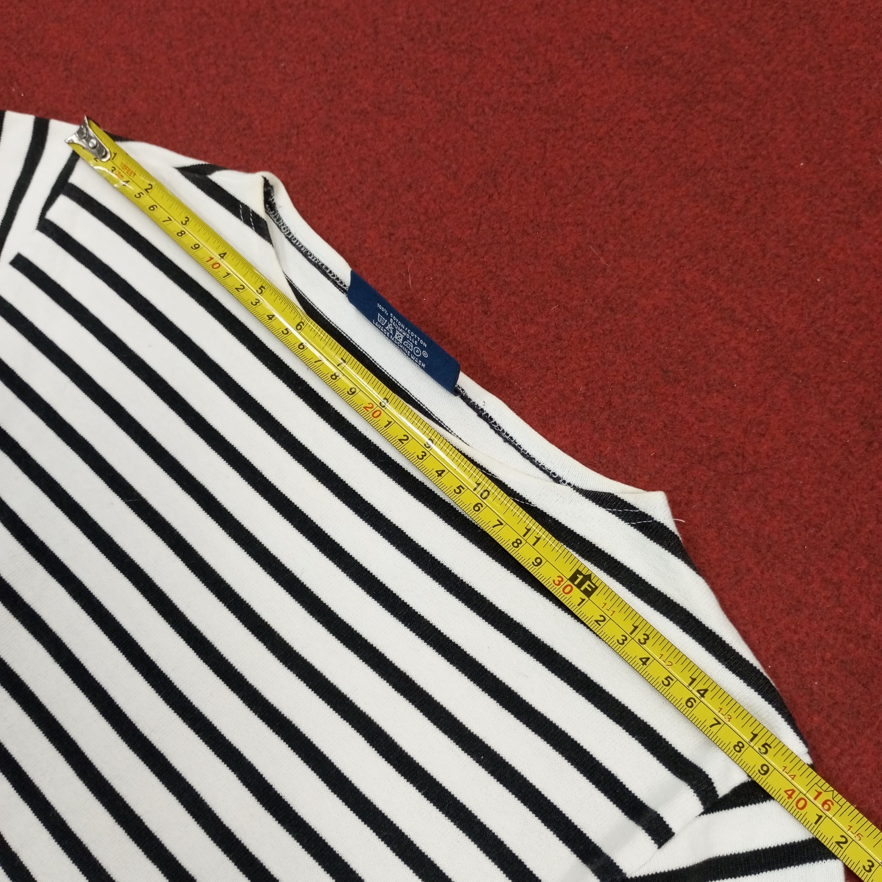 Saint James × Vintage Saint James Stripes Design Fashion Style Tshirt Size S / US 4 / IT 40 - 13 Thumbnail