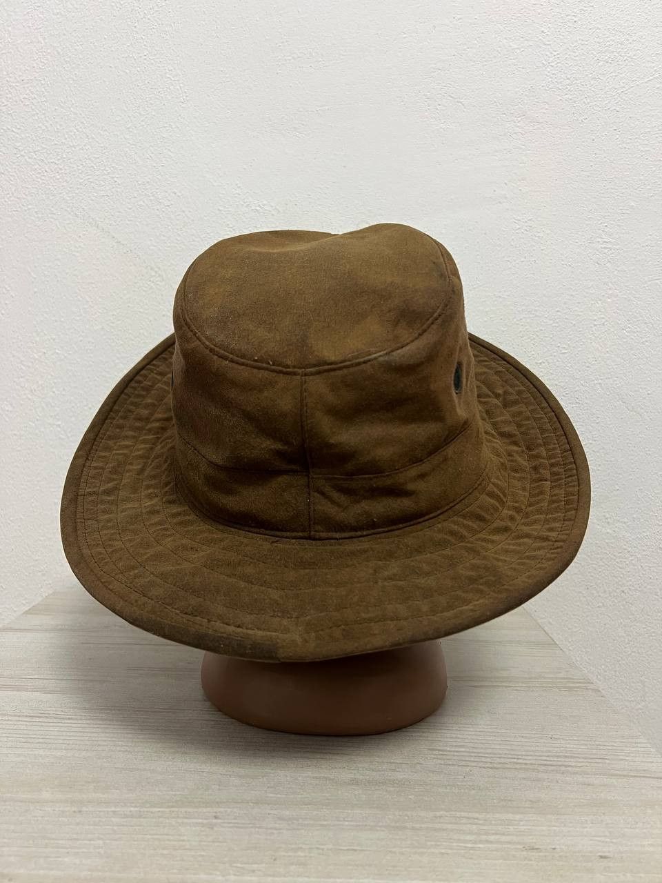 Barbour Vintage Backhouse Barbour Fedora Hat Wax Light Brown sz L Size ONE SIZE - 5 Thumbnail