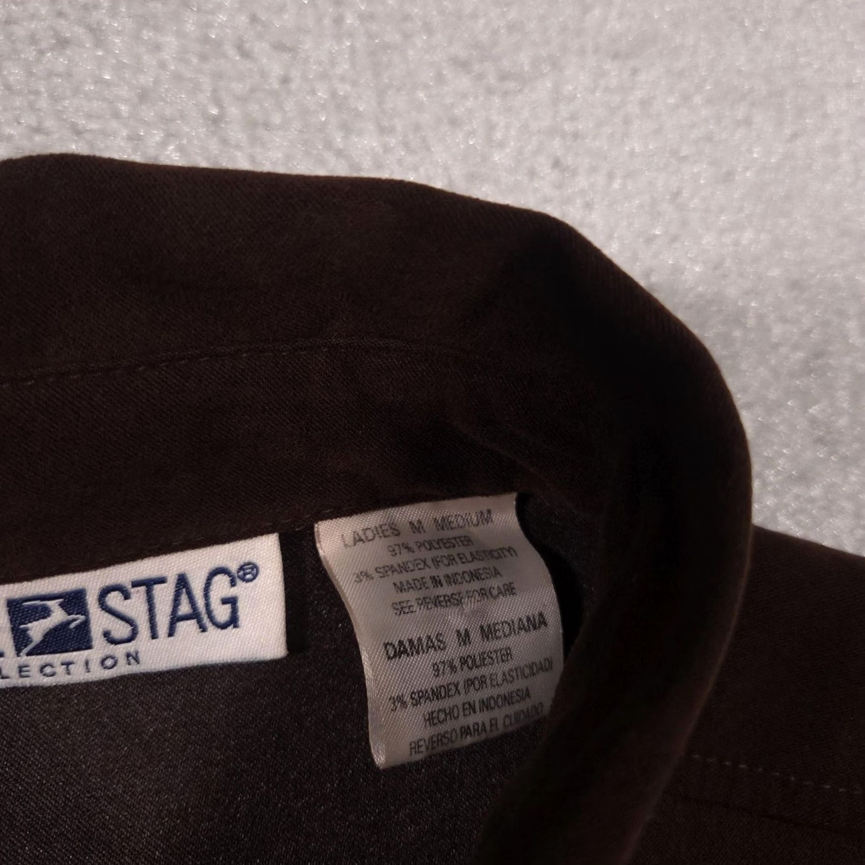 Vintage VINTAGE White Stag Jacket Womens M Brown Faux Suede Button Front Shirt Blazer Size M / US 6-8 / IT 42-44 - 6 Thumbnail