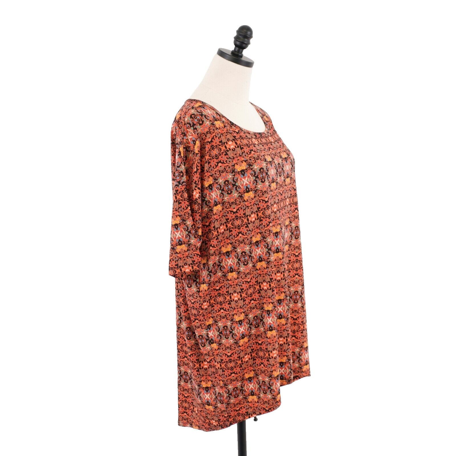 Designer NEW LuLaRoe Irma Loose Orange Tunic Top Long Shirt Tail Top Size M / US 6-8 / IT 42-44 - 7 Thumbnail