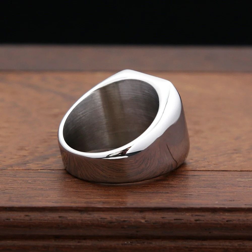 Jewelry Fashion Polished Stainless-Steel Ring Size ONE SIZE - 4 Thumbnail