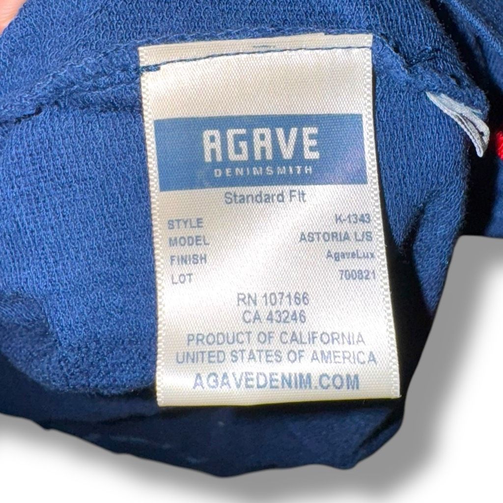 Agave Agave Astoria L/S Royal Blue Made in USA 1/4 Zip Sweatshirt Size US L / EU 52-54 / 3 - 6 Thumbnail