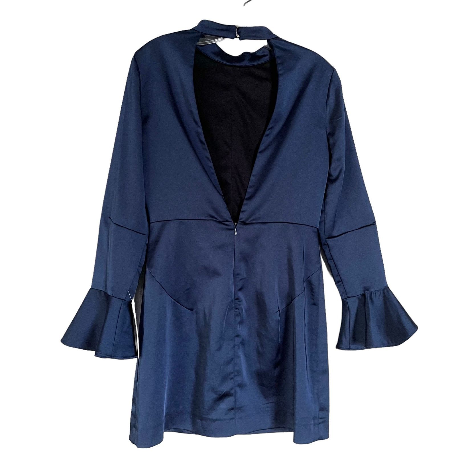 Zara Zara womens sateen open back dress bell sleeve Medium Size M / US 6-8 / IT 42-44 - 12 Thumbnail