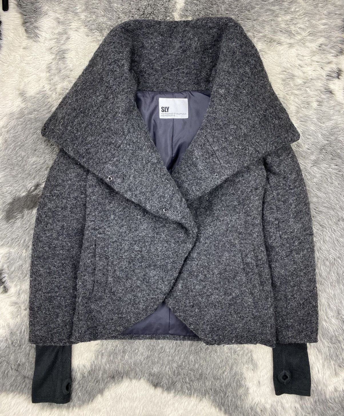 If Six Was Nine × Le Grande Bleu (L.G.B.) SLY Monster Collar Down Jacket - Very Rare Design Size M / US 6-8 / IT 42-44 - 1 Thumbnail