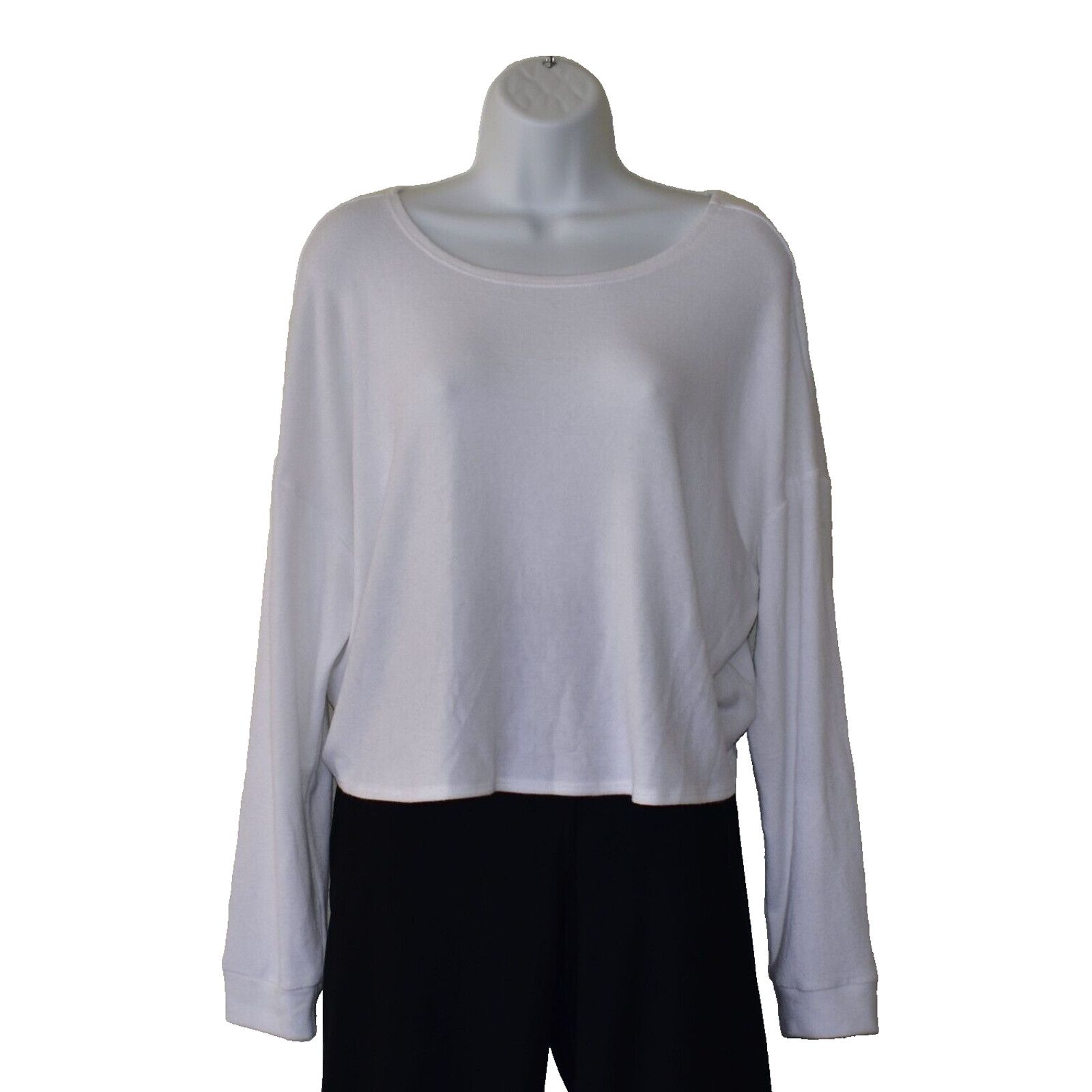 Beyond Yoga NWT BEYOND YOGA Do The Twist White Boxy Fit Sweater Size L Size L / US 10 / IT 46 - 1 Thumbnail