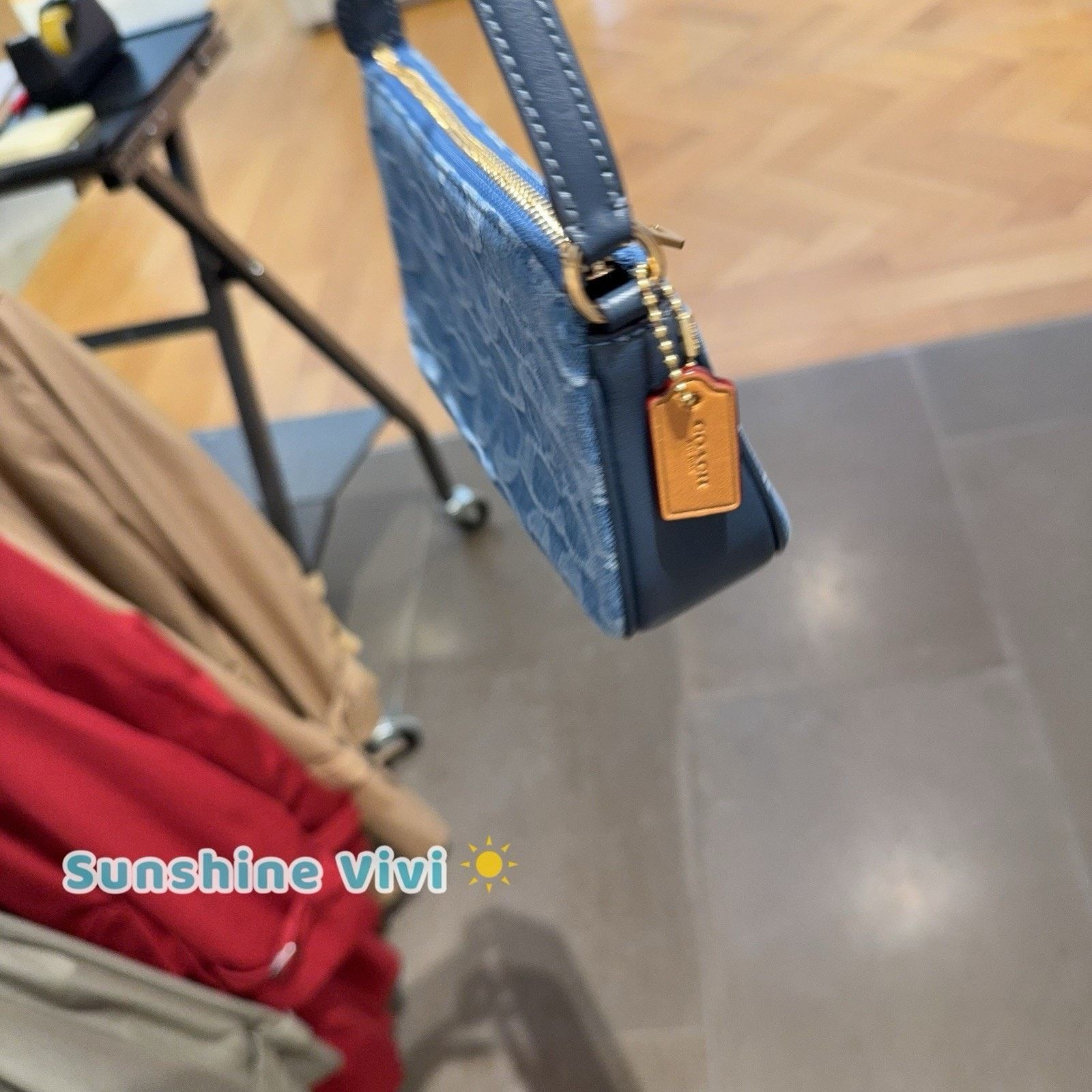 Coach NWT Coach Nolita 19 Signature Denim CDE31 denim/Gold/Indigo Size ONE SIZE - 5 Thumbnail