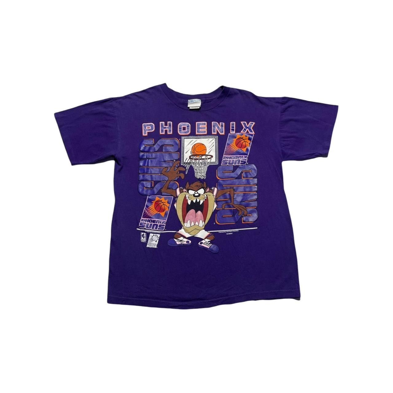 NBA × Vintage × Warner Bros Purple Vintage 1993 Suns Taz T-Shirt Size US XL / EU 56 / 4 - 1 Thumbnail