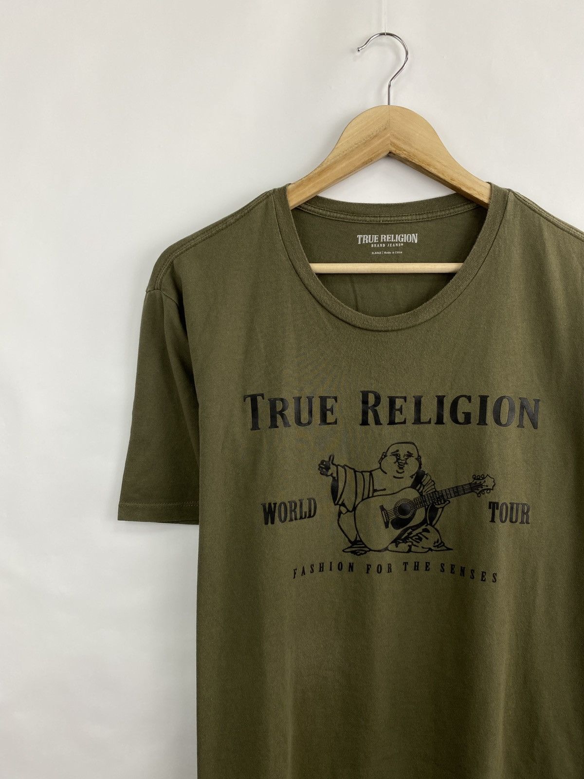 True Religion 🇯🇵 Vintage True Religion Buddha World Tour Big Logo T-Shirt Size US XL / EU 56 / 4 - 2 Thumbnail
