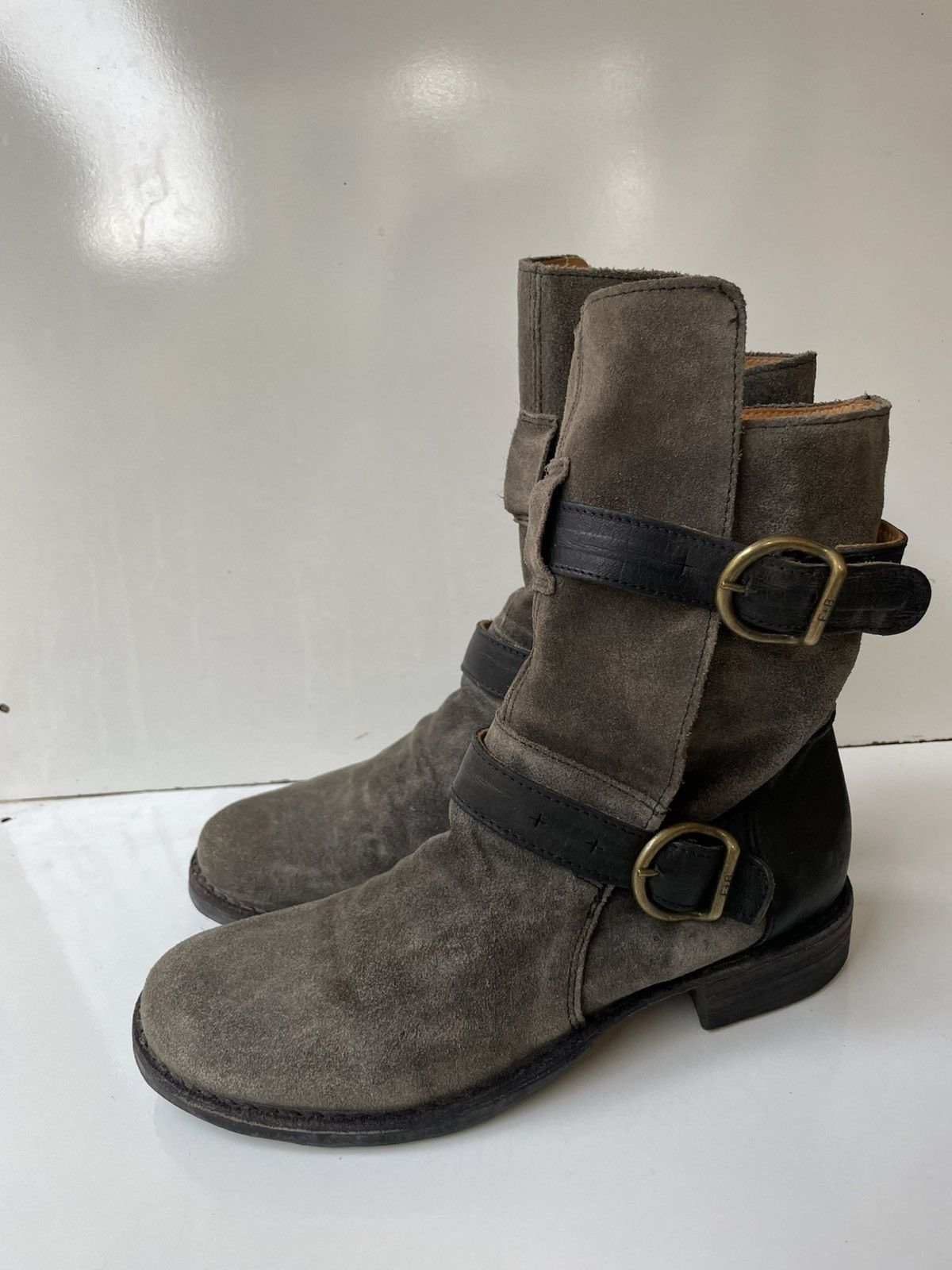 Fiorentini + Baker Fiorentini + Baker Eternity Gray Leather Women Boots EUR 36 Size US 6 / IT 36 - 3 Thumbnail
