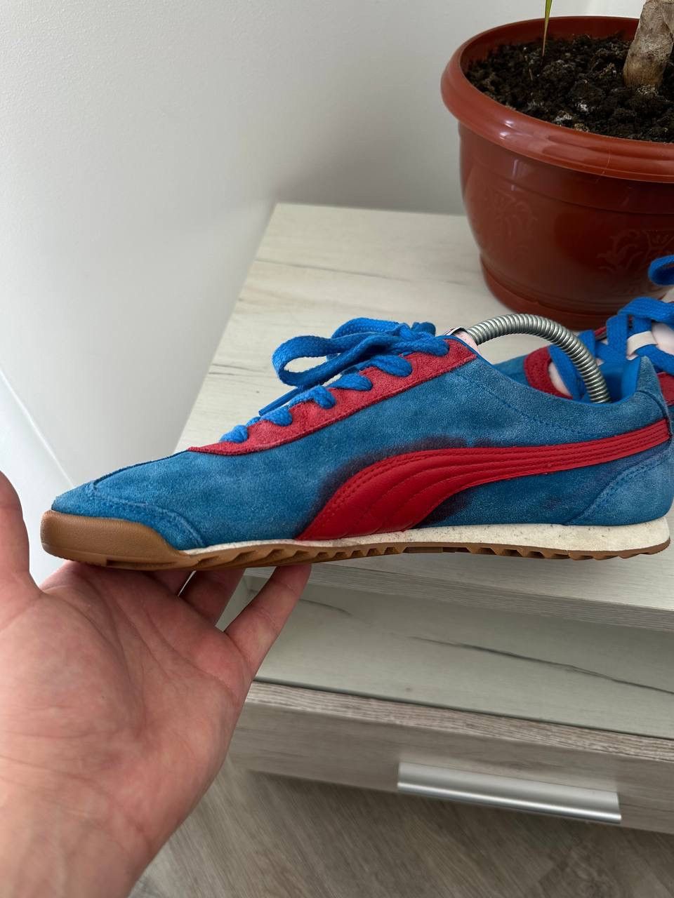 Puma × Vintage Vintage Japanese Puma Arizona Faded Blue Sneakers Size US 7.5 / EU 40-41 - 10 Thumbnail