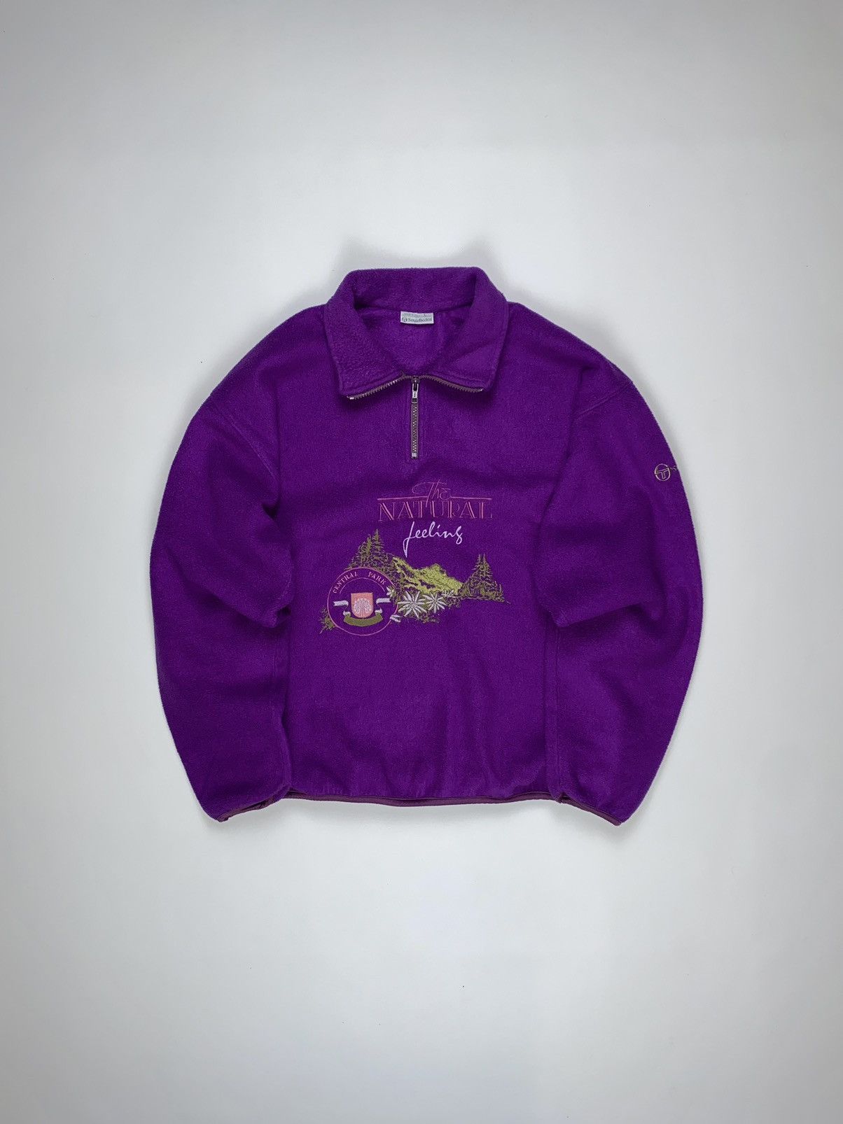 🚨 90s Sergio Tacchini vintage 1/4zip fleece jacket man’s L