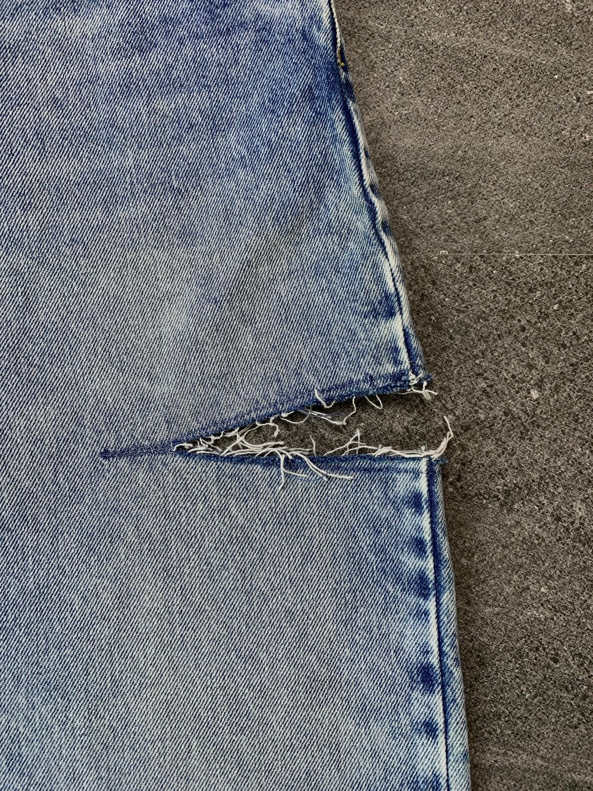Maison Margiela FREE TAX! Line 1 Slash Cut Baggy Denim Jeans Size US 29 - 8 Thumbnail