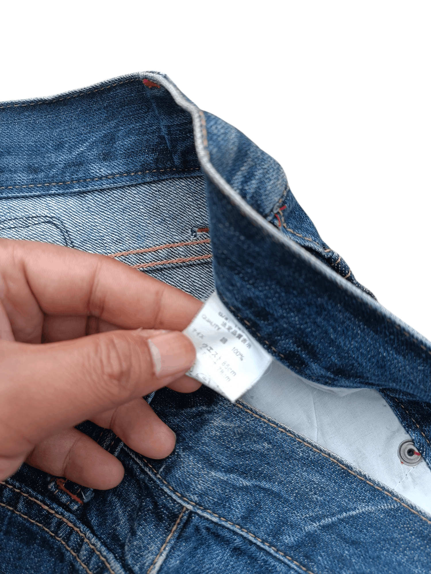 Japanese Brand FLARED 💥 JAPANESE BRAND NYLAUS ANGEL WING EMBROIDERY DENIM Size US 32 / EU 48 - 10 Thumbnail