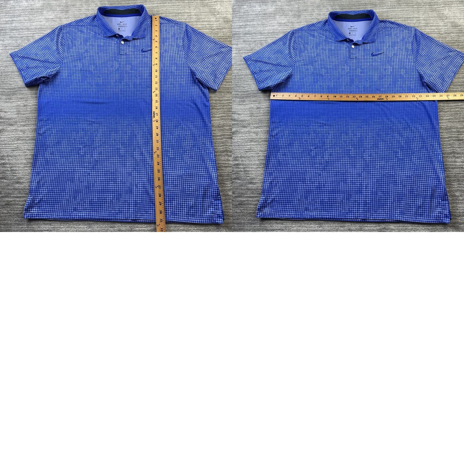 Nike Nike Polo Shirt Mens XL Blue Dri-Fit Golf All Over Print Vapor Size US XL / EU 56 / 4 - 8 Thumbnail