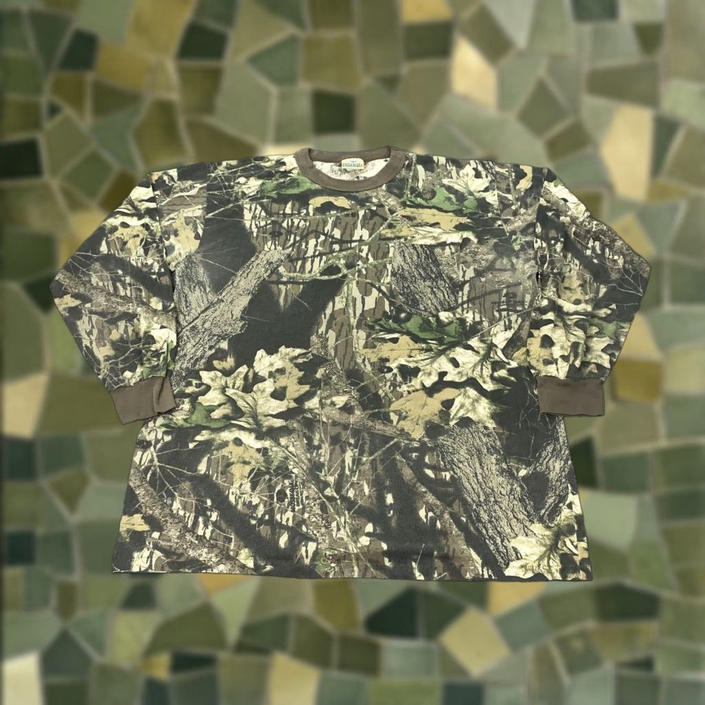 Vintage VINTAGE RedHead Camouflage Shirt Mens XL Mossy Oak Treestand Hunting Tee Long Sleeve Crew Neck Pocket Brown Camouflage Pattern Mens Size US XL / EU 56 / 4 - 1 Thumbnail