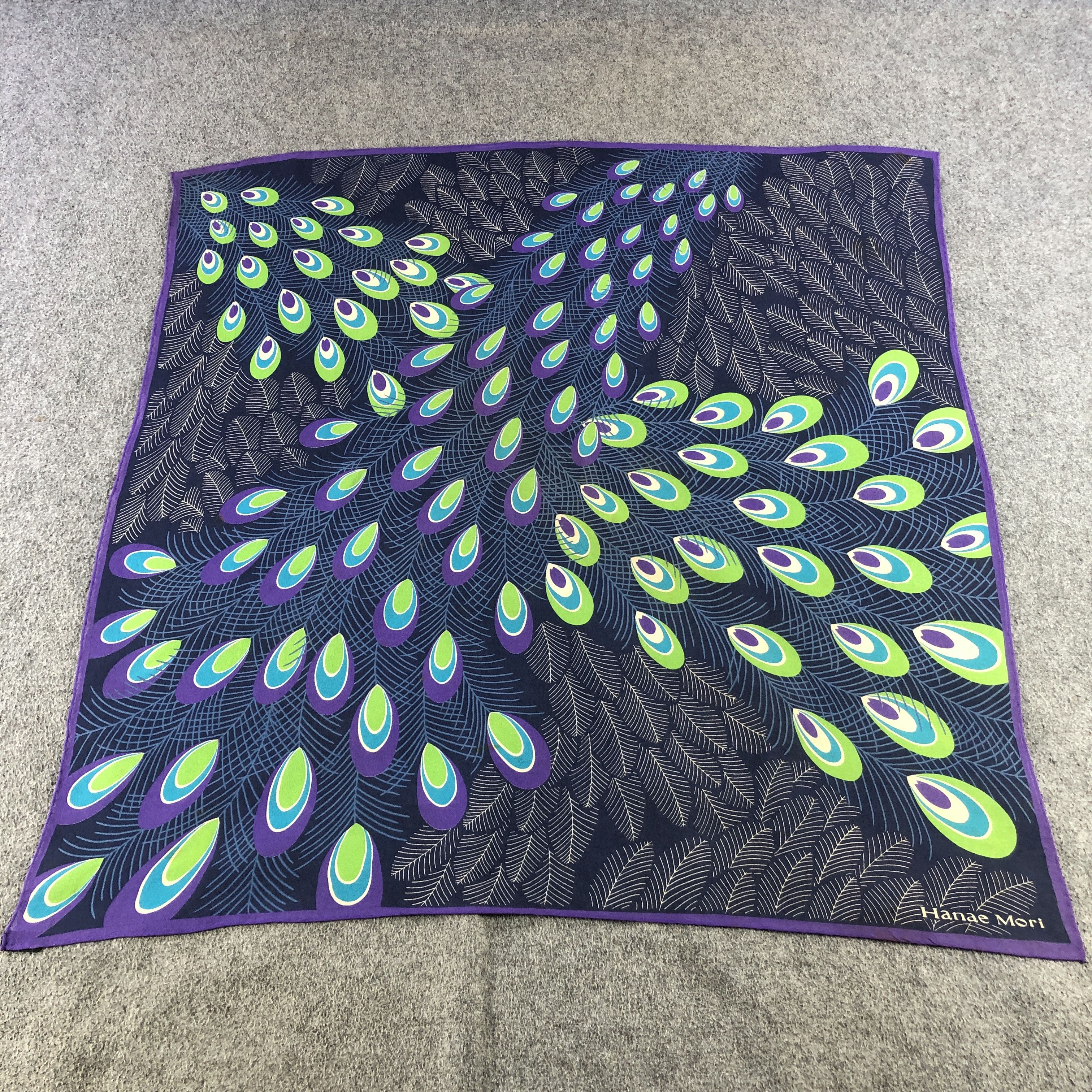 Hanae Mori Vintage Hanae Mori Luxury Silk Scarf M1187 Size ONE SIZE - 2 Thumbnail