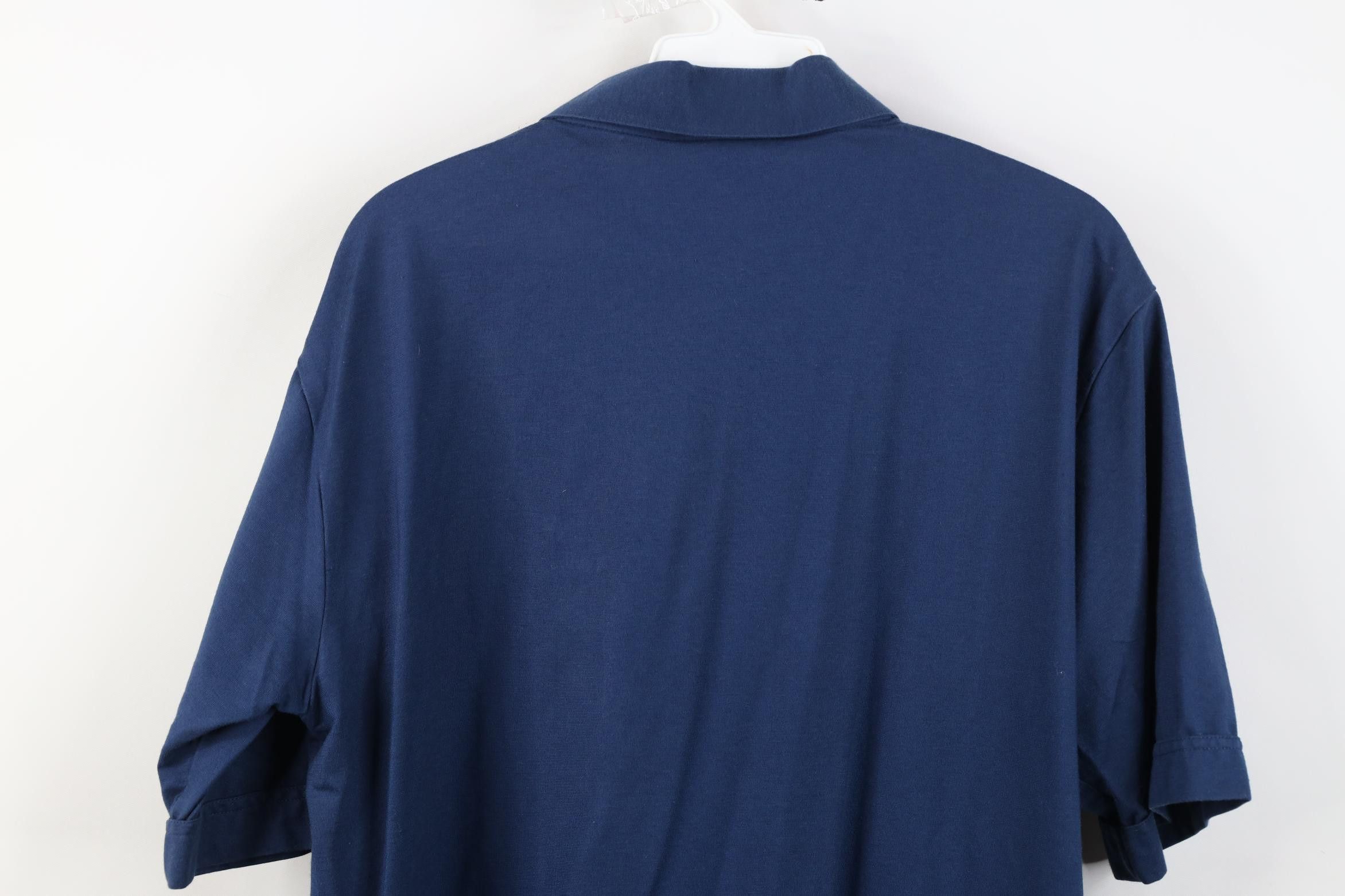Vintage Vintage 70s Streetwear Knit Collared Golf Polo Shirt Blue Size US L / EU 52-54 / 3 - 12 Thumbnail