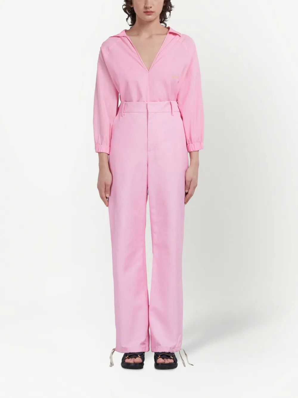 Marni o1y1125 Casual Pant in Light Pink Size 26" / US 2 / IT 38 - 2 Thumbnail