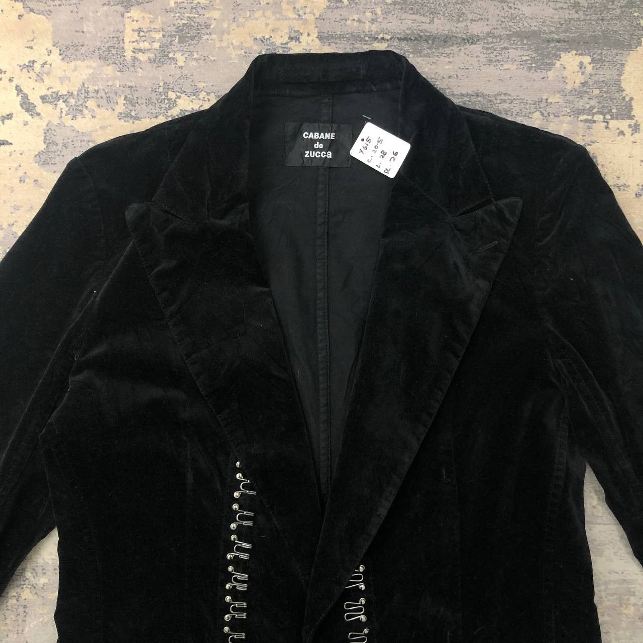 CABANE de ZUCCa Y615 CABANE DE ZUCCA VELVET BLAZER Size L / US 10 / IT 46 - 4 Thumbnail