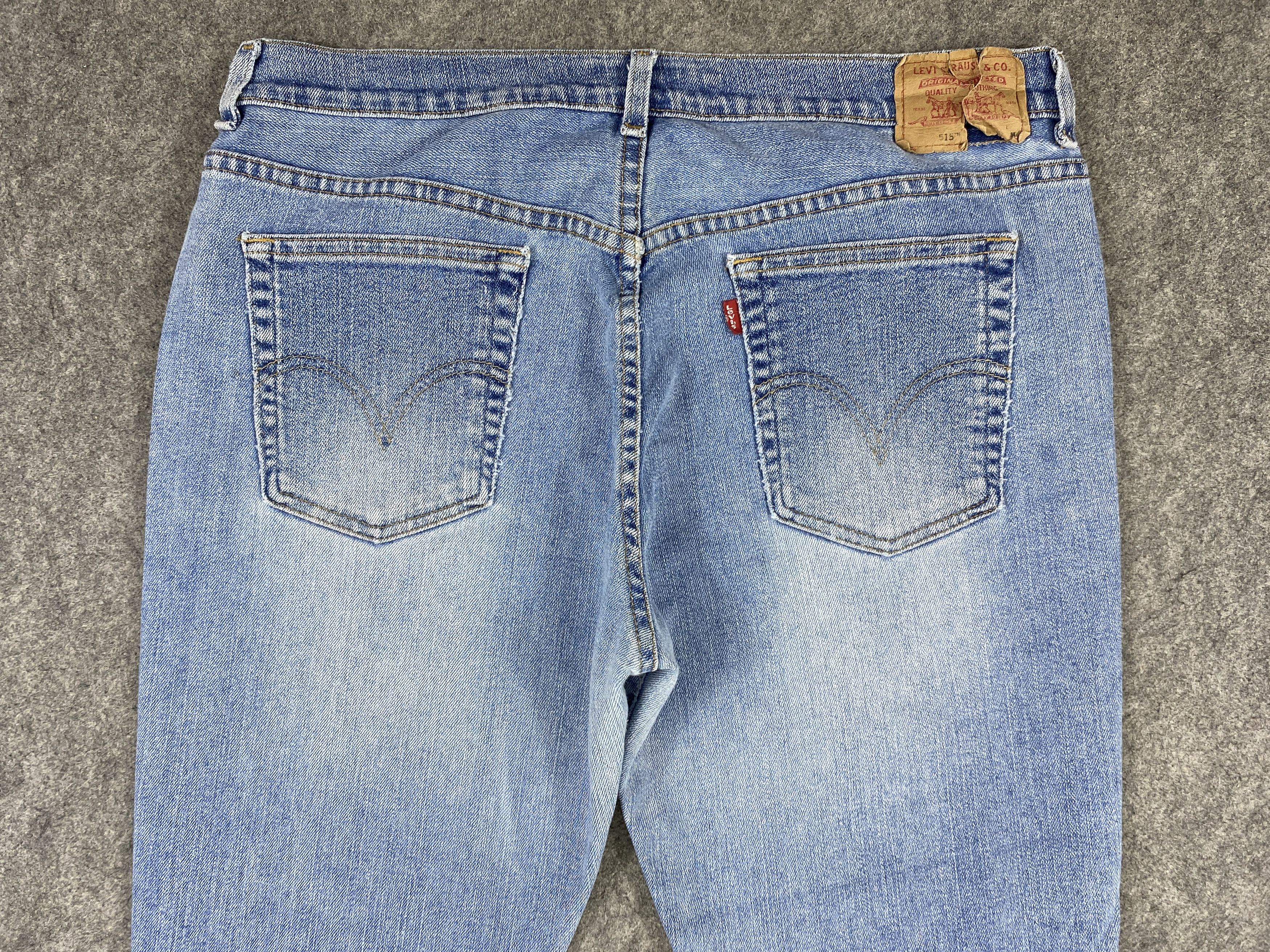 Levi's Distressed Blue Vintage Levi's 515 35x32.5 Denim -JN1984 Size US 35 - 4 Thumbnail