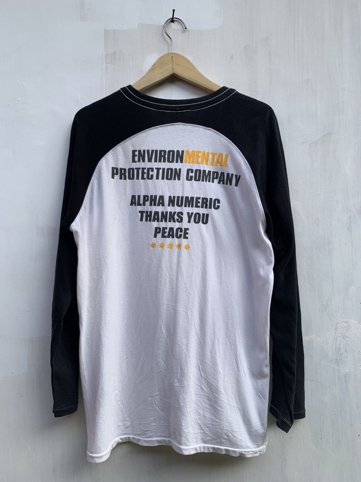 Hook-Ups Vintage alphanumeric script embroidery raglan tee Size US XL / EU 56 / 4 - 3 Thumbnail