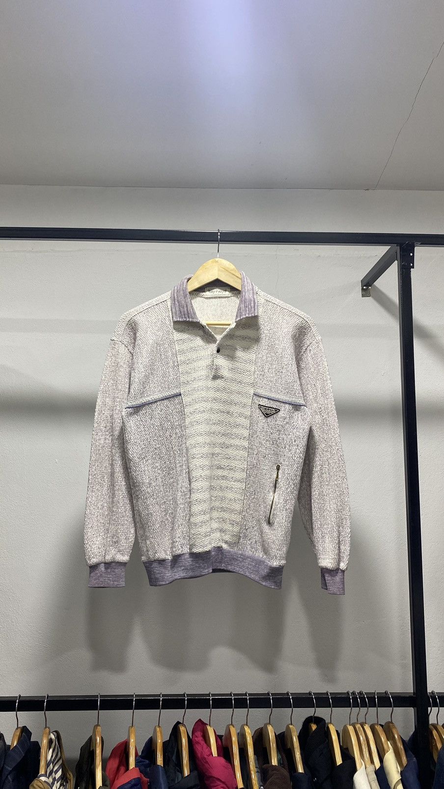 Japanese Brand × Vintage Ray Floyd Knit Collar Sweater 80s Size US S / EU 44-46 / 1 - 1 Thumbnail