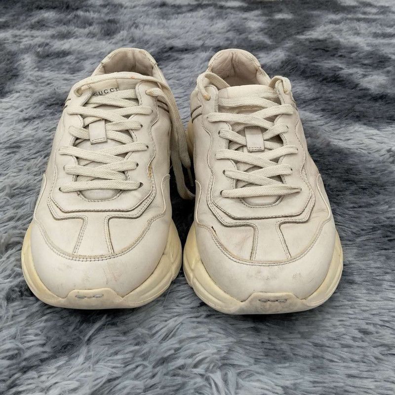 Gucci Gucci Rhyton Distressed Fashion Sneakers for Men Size US 8.5 / EU 41-42 - 4 Thumbnail