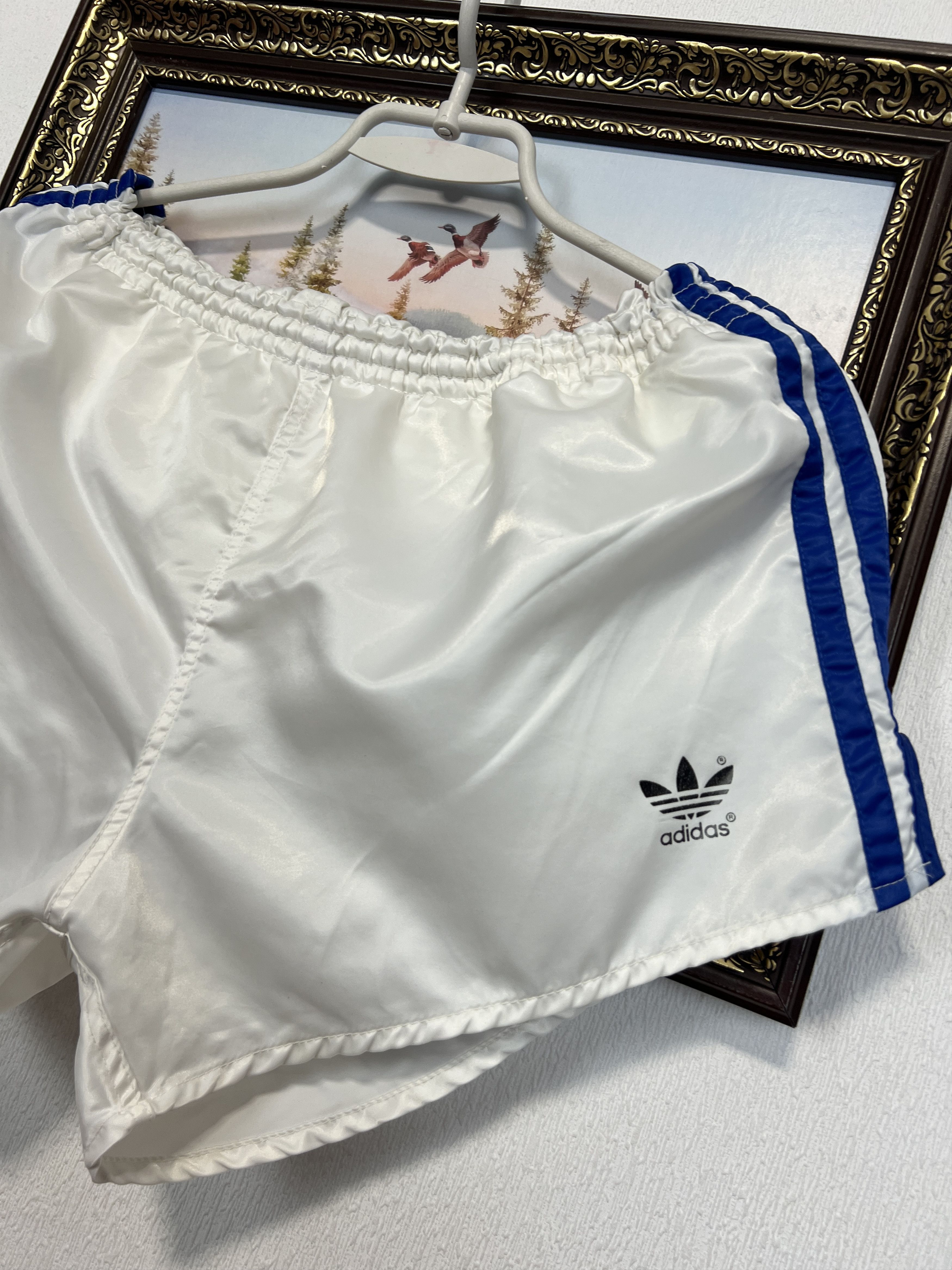 Adidas Vintage Adidas West Germany Nylon Shorts Run Athletic Rare Size US 32 / EU 48 - 2 Thumbnail