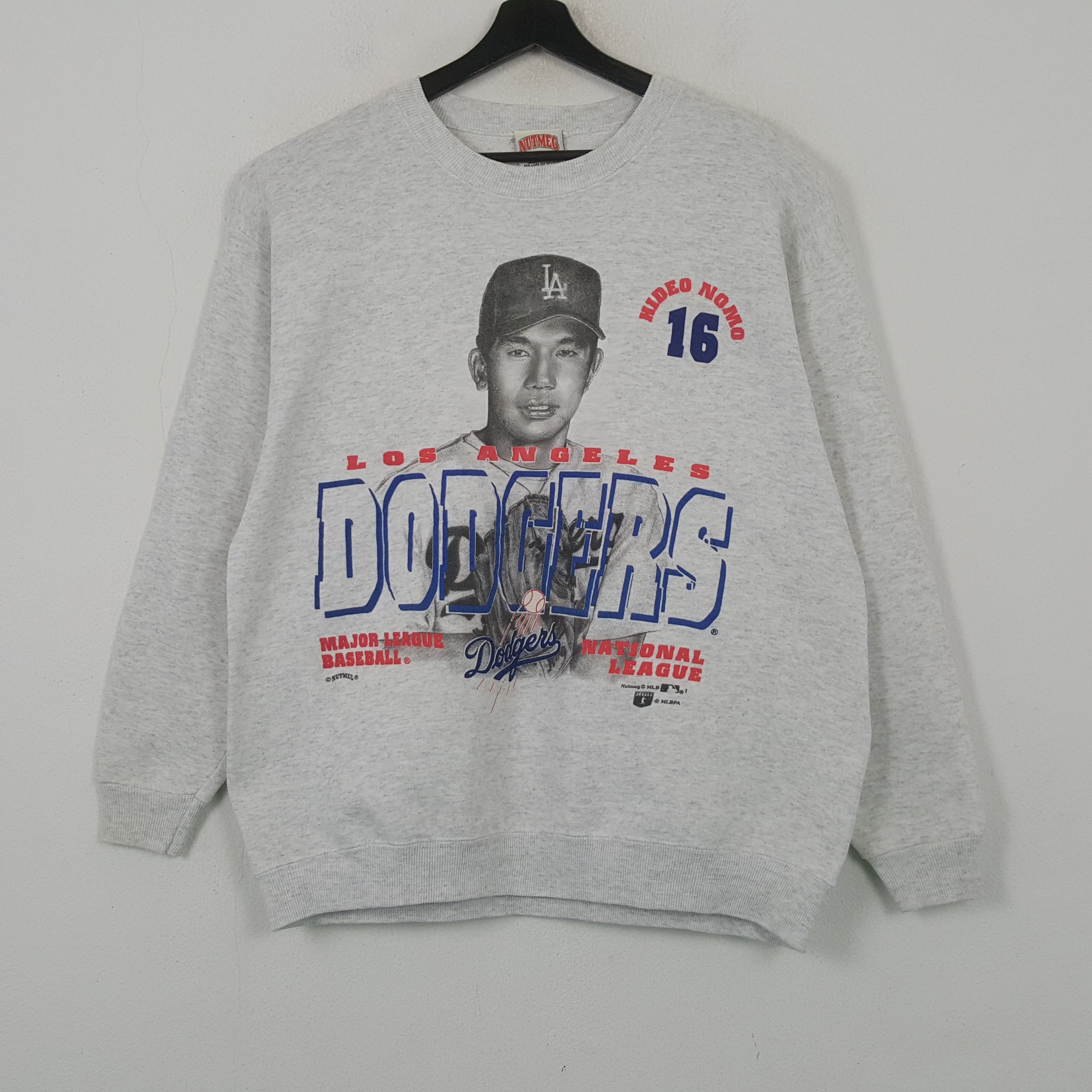 MLB Hideo Nomo Los Angeles Dodgers Baseball Team Sweatshirt RR22 Size US L / EU 52-54 / 3 - 1 Thumbnail