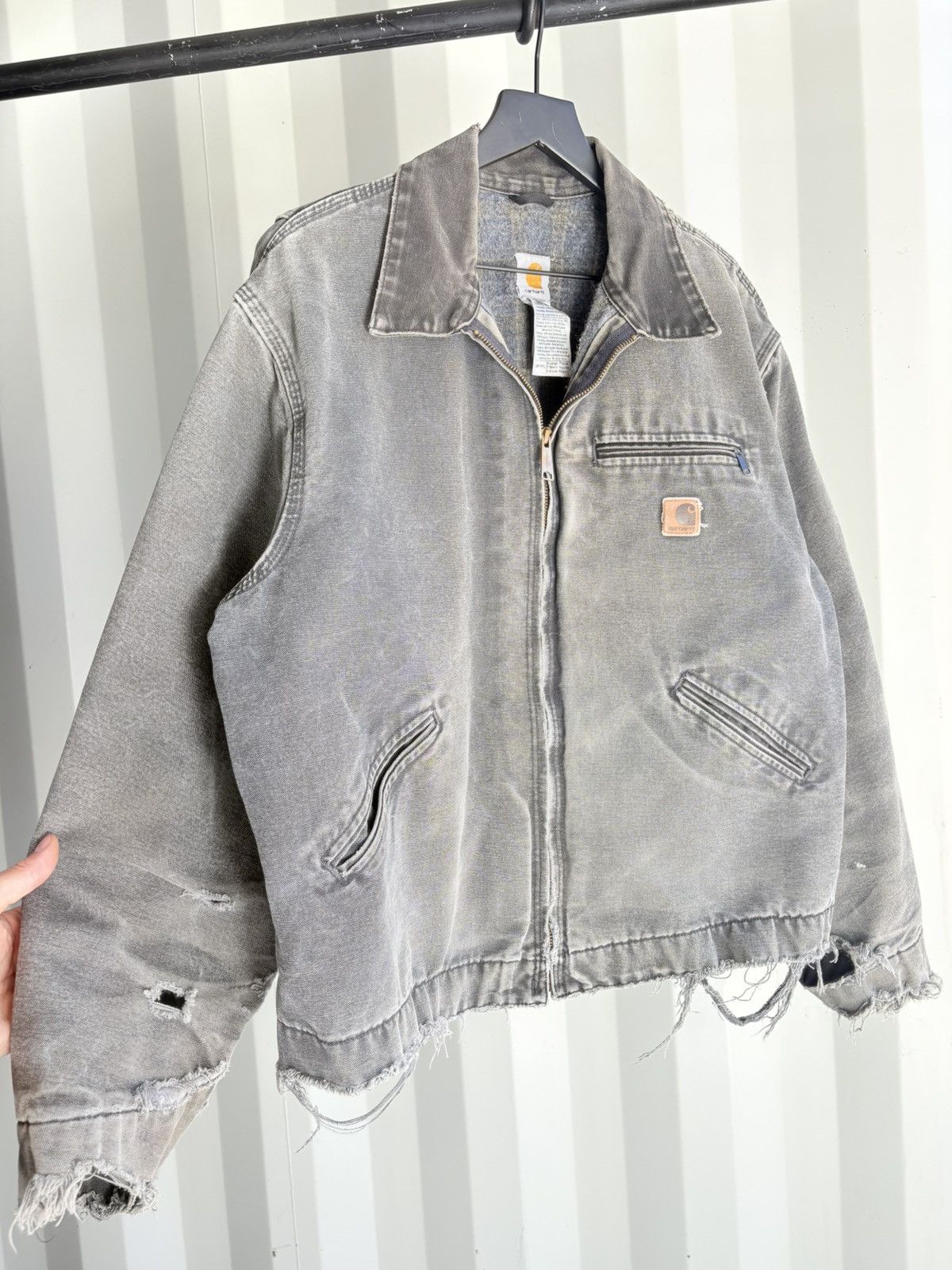 Carhartt Vintage Carhartt Detroit Faded Thrashed Jacket ERD GRUNGE Size US XL / EU 56 / 4 - 2 Thumbnail