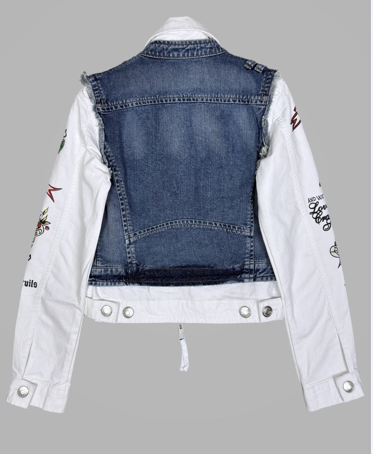 Dsquared2 SS 2005 Dsquared2 3 in 1 Tattoo Denim Jacket. Size US M / EU 48-50 / 2 - 3 Thumbnail