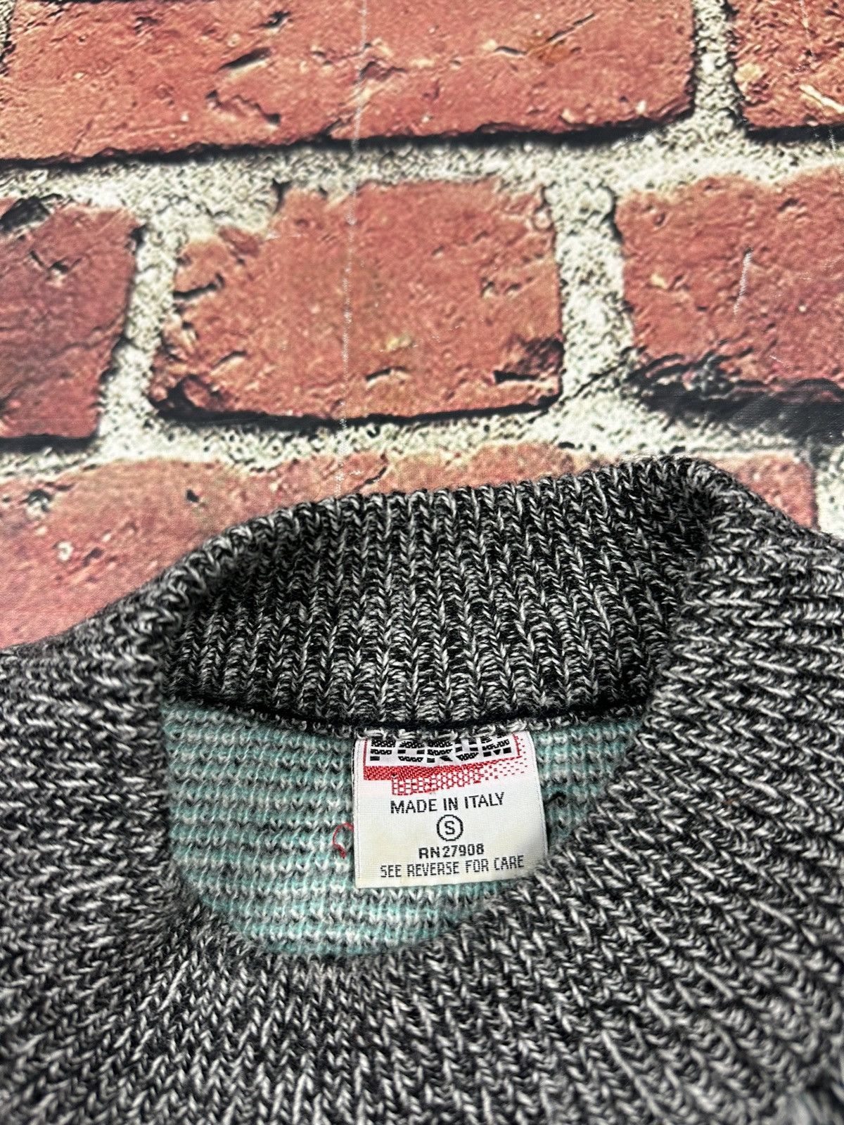 Vintage Vintage Forum Wool Blend Sweater Geometric Mock Neck Italy Size US S / EU 44-46 / 1 - 7 Thumbnail