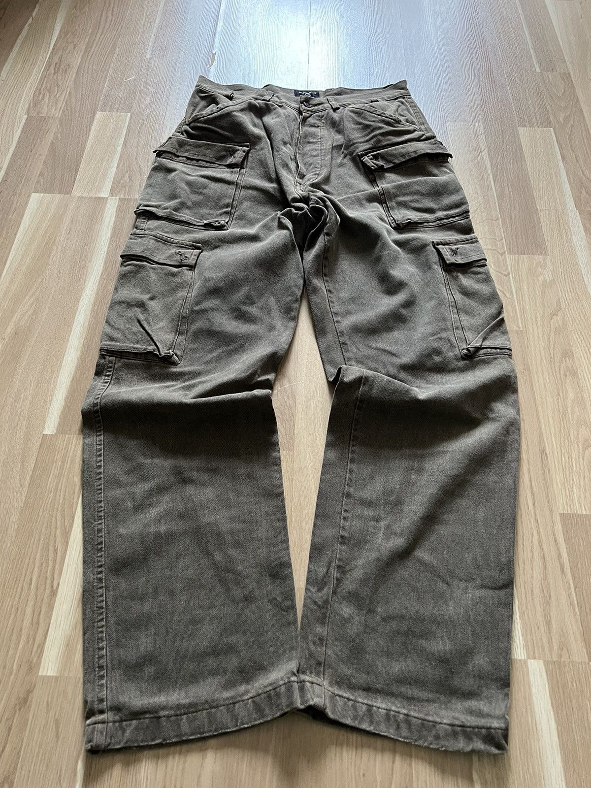If Six Was Nine × Le Grande Bleu (L.G.B.) Vintage junya watatanab style cargo military pants brown 90s Size US 34 / EU 50 - 1 Thumbnail