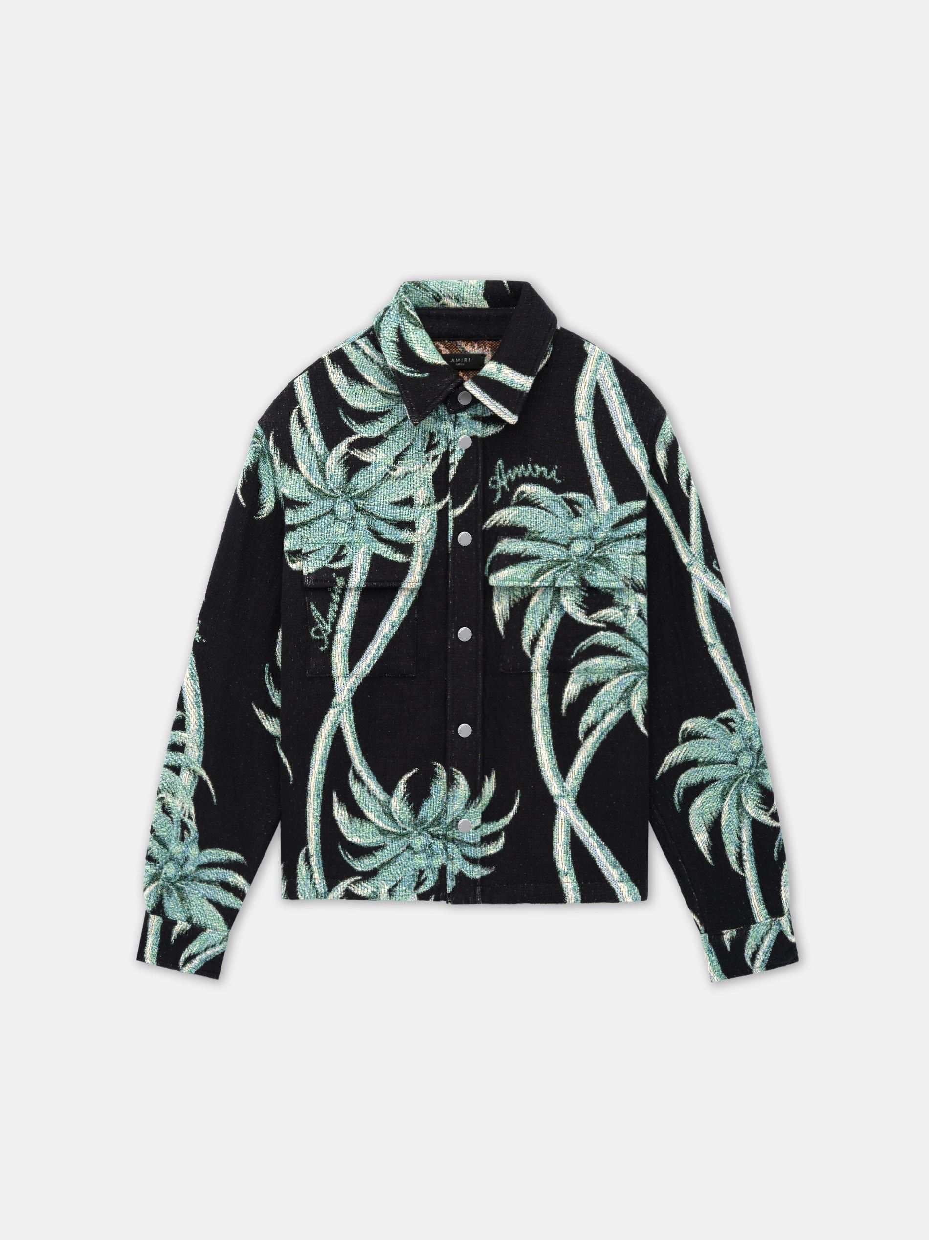Amiri o1s1wg110725 Twisted Palms Tapestry Overshirt in Multicolor Size US M / EU 48-50 / 2 - 1 Thumbnail