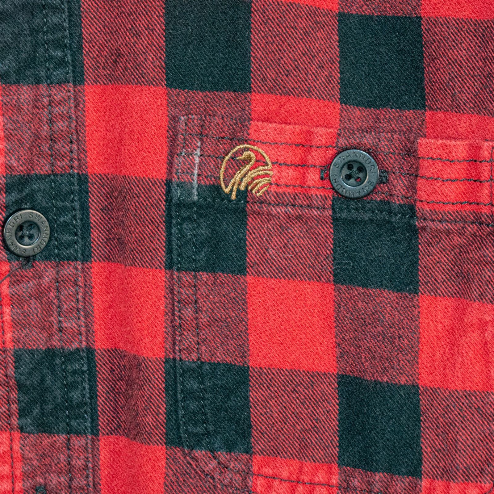 Other Swanndri Medium Tailored fit Marylebone Shirt Black Red Size US M / EU 48-50 / 2 - 5 Thumbnail