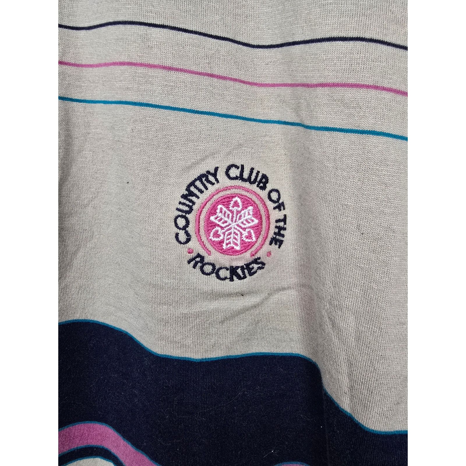 Vintage Vintage Country Club Of the Rockies Golf Polo M Brown Shirt Size US M / EU 48-50 / 2 - 2 Thumbnail