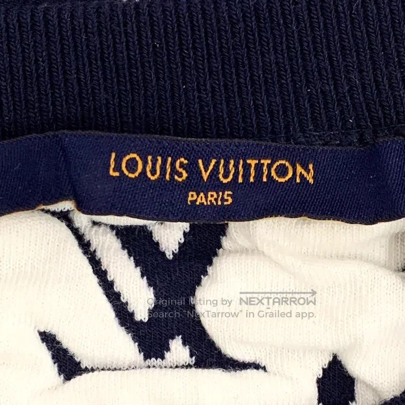 Louis Vuitton Louis Vuitton Dark blue logo presbyopic full print cotton Size US XS / EU 42 / 0 - 5 Thumbnail