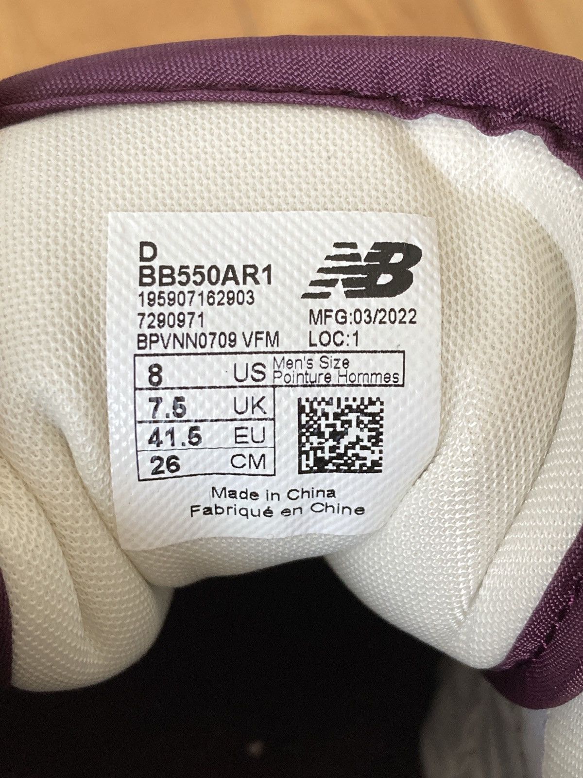 Aime Leon Dore × New Balance ALD 550 - Purple Size US 8 / EU 41 - 18 Thumbnail