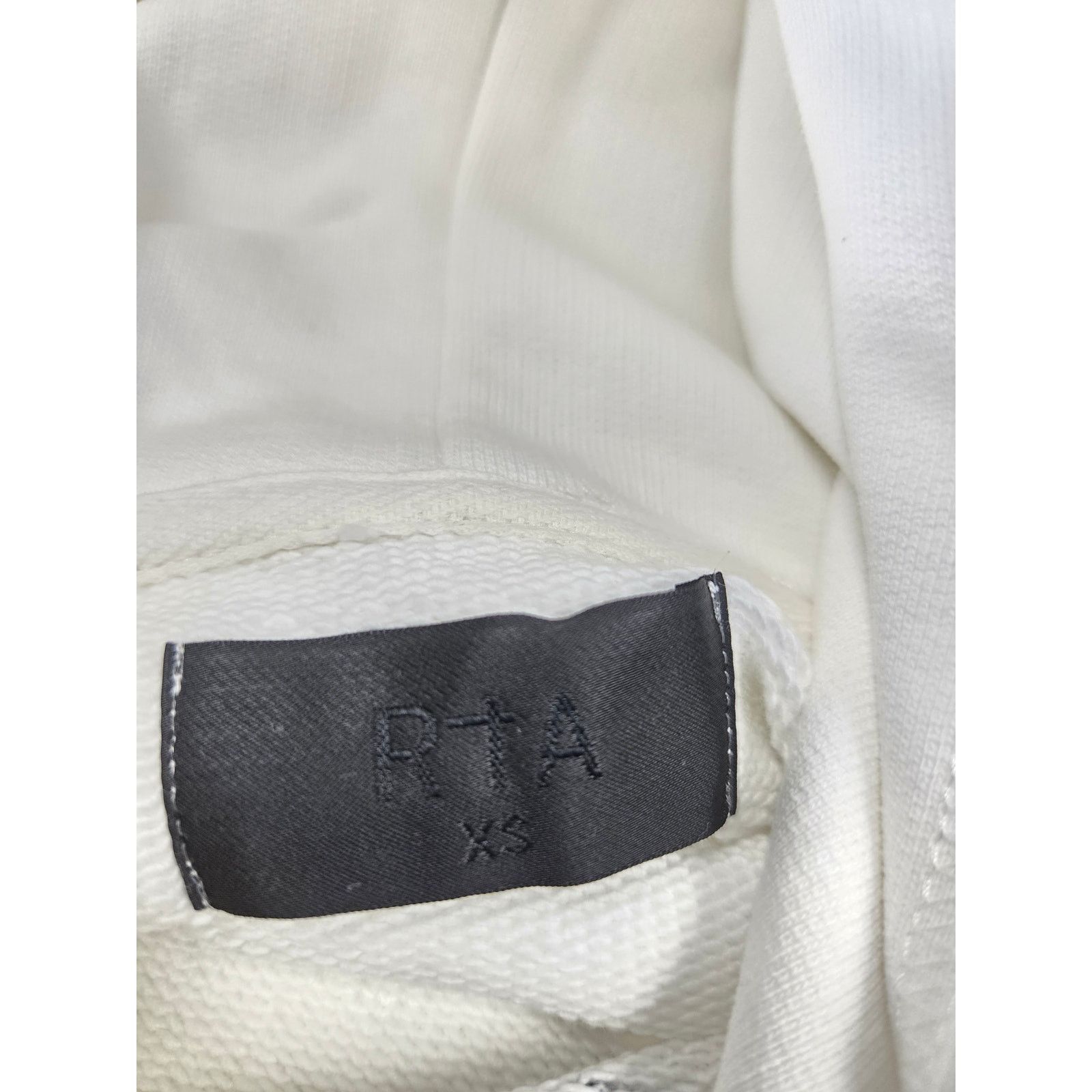 Rta RTA Dion White Paint Collegiate Script Hoodie Size XS Size US XS / EU 42 / 0 - 3 Thumbnail
