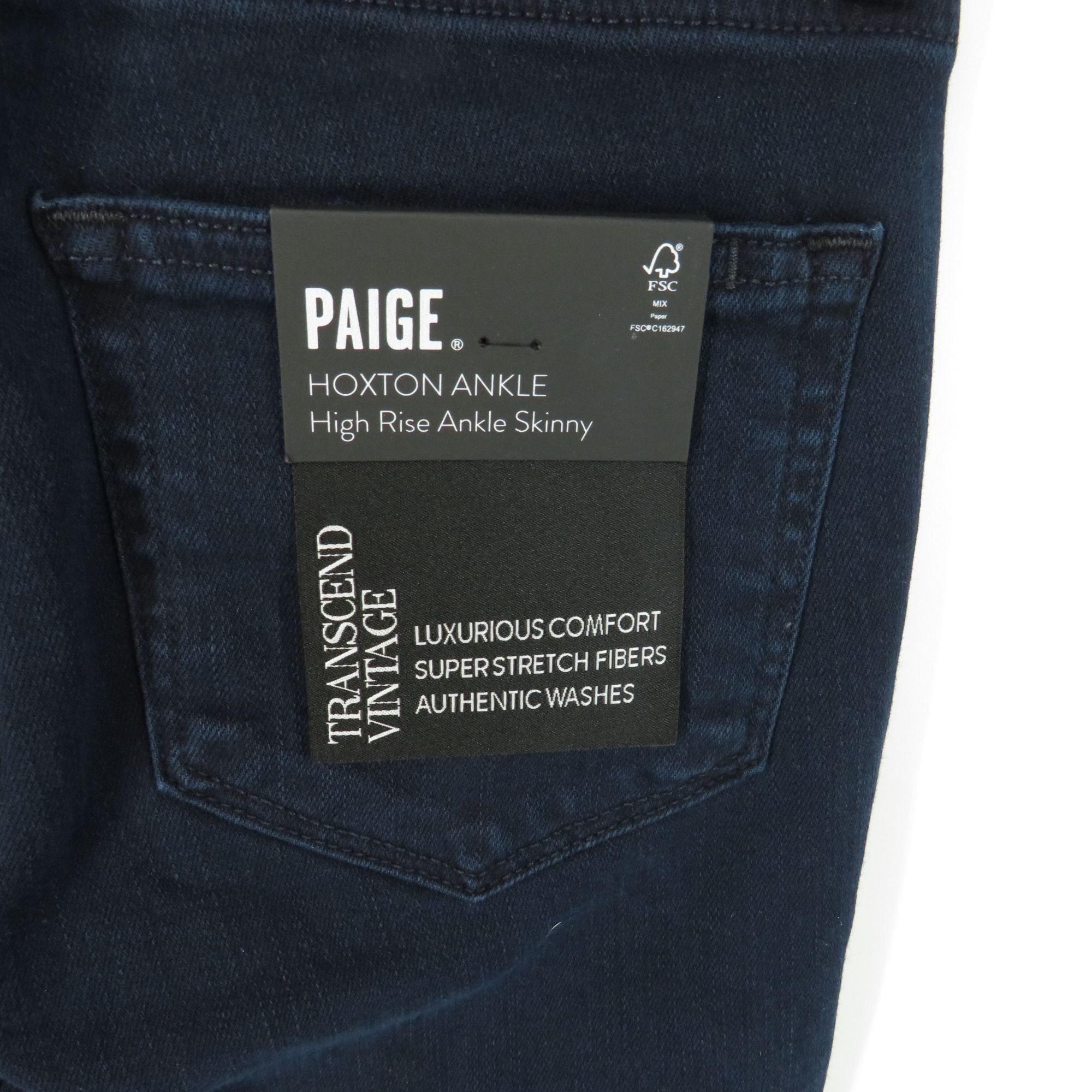 Paige Paige Hoxton Ankle High Rise Skinny Jeans Size 24 Transcend Size 42" / US 20 - 2 Thumbnail