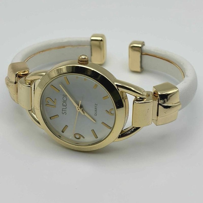 Other Gold & White Studio Time Cuff Watch Size ONE SIZE - 3 Thumbnail