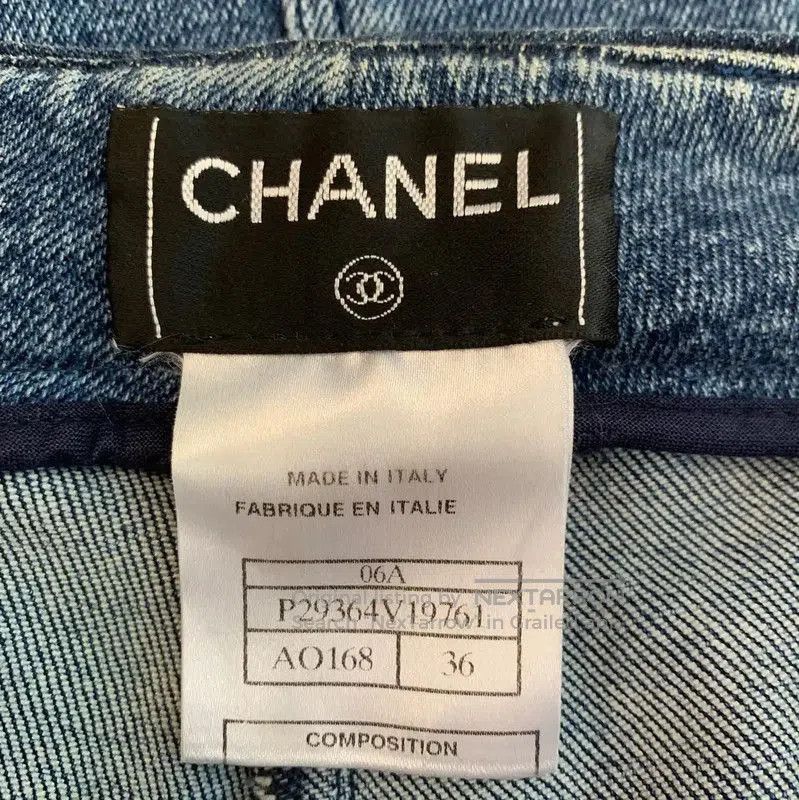 Chanel Chanel Women's Blue Denim Pants Size S . Size 23" - 4 Thumbnail