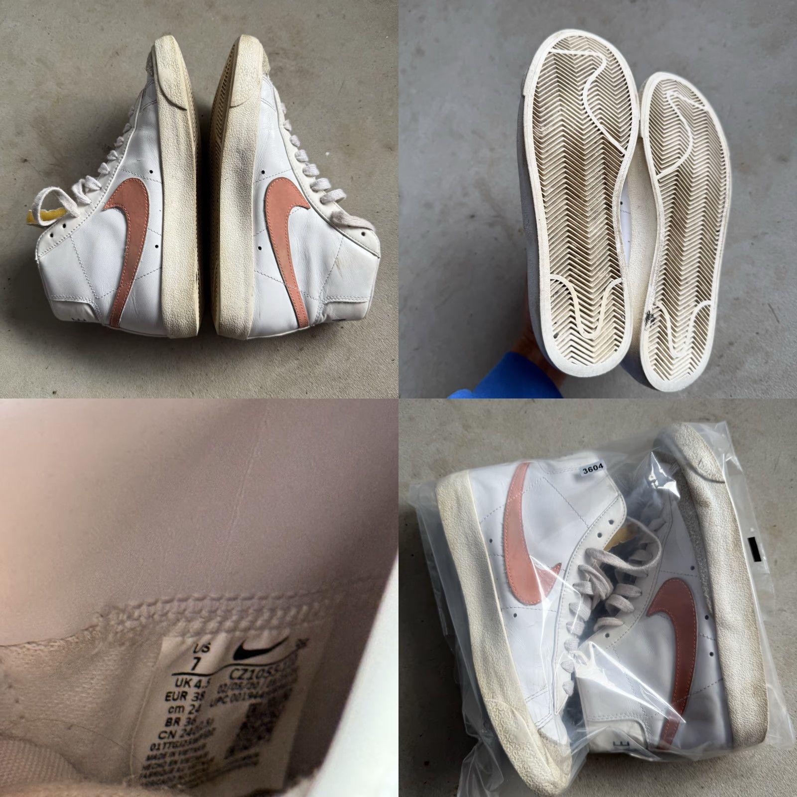 Nike Nike Blazer Mid '77 Vintage Women's Size 7 White Pink Athletic Shoes Sneakers Size M / US 6-8 / IT 42-44 - 8 Thumbnail