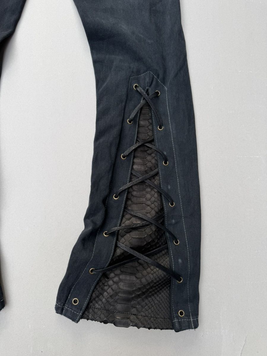 Japanese Brand Sworddish lace up flare jeans Size US 28 / EU 44 - 5 Thumbnail