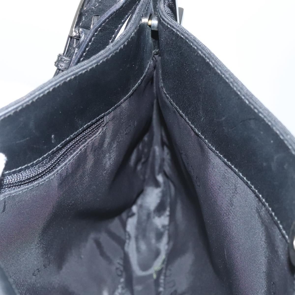 Gucci GUCCI Shoulder Bag Nylon Black Silver 001 3193 001 3193 Size ONE SIZE - 17 Thumbnail