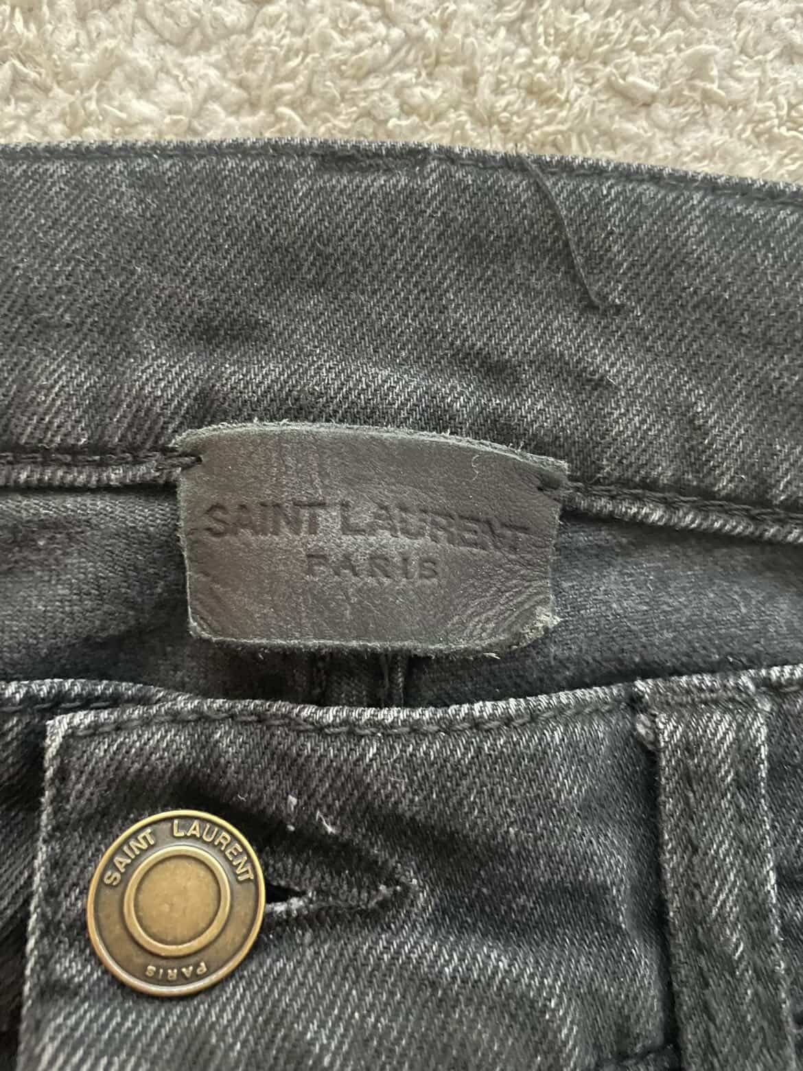 Saint Laurent Paris Black saint lauren paris denim (SS22) Size US 33 - 2 Thumbnail
