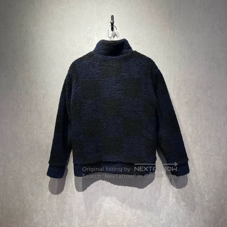 Louis Vuitton Louis Vuitton Black and blue checkerboard teddy jacket Size US S / EU 44-46 / 1 - 2 Thumbnail