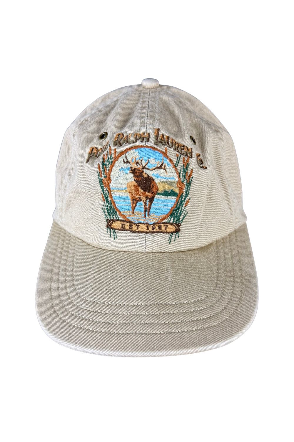 Polo Ralph Lauren Polo RL “Elk / Sportsman” Embroidered Cap – 90s Taiwan Made Size ONE SIZE - 1 Thumbnail