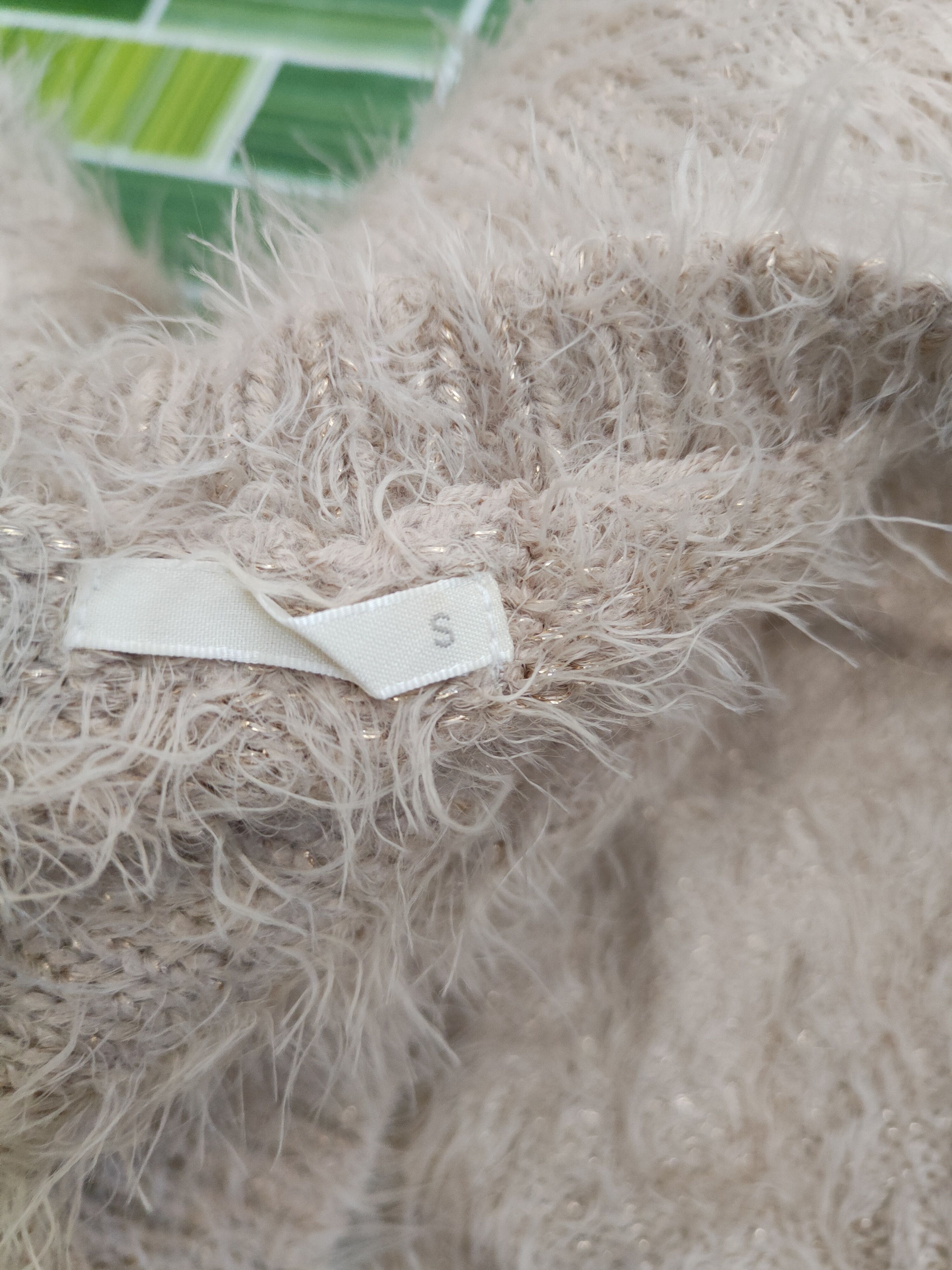 GU × Vintage GU Light Brown Fur Mohair Knitwear Rare item Size S / US 4 / IT 40 - 11 Thumbnail