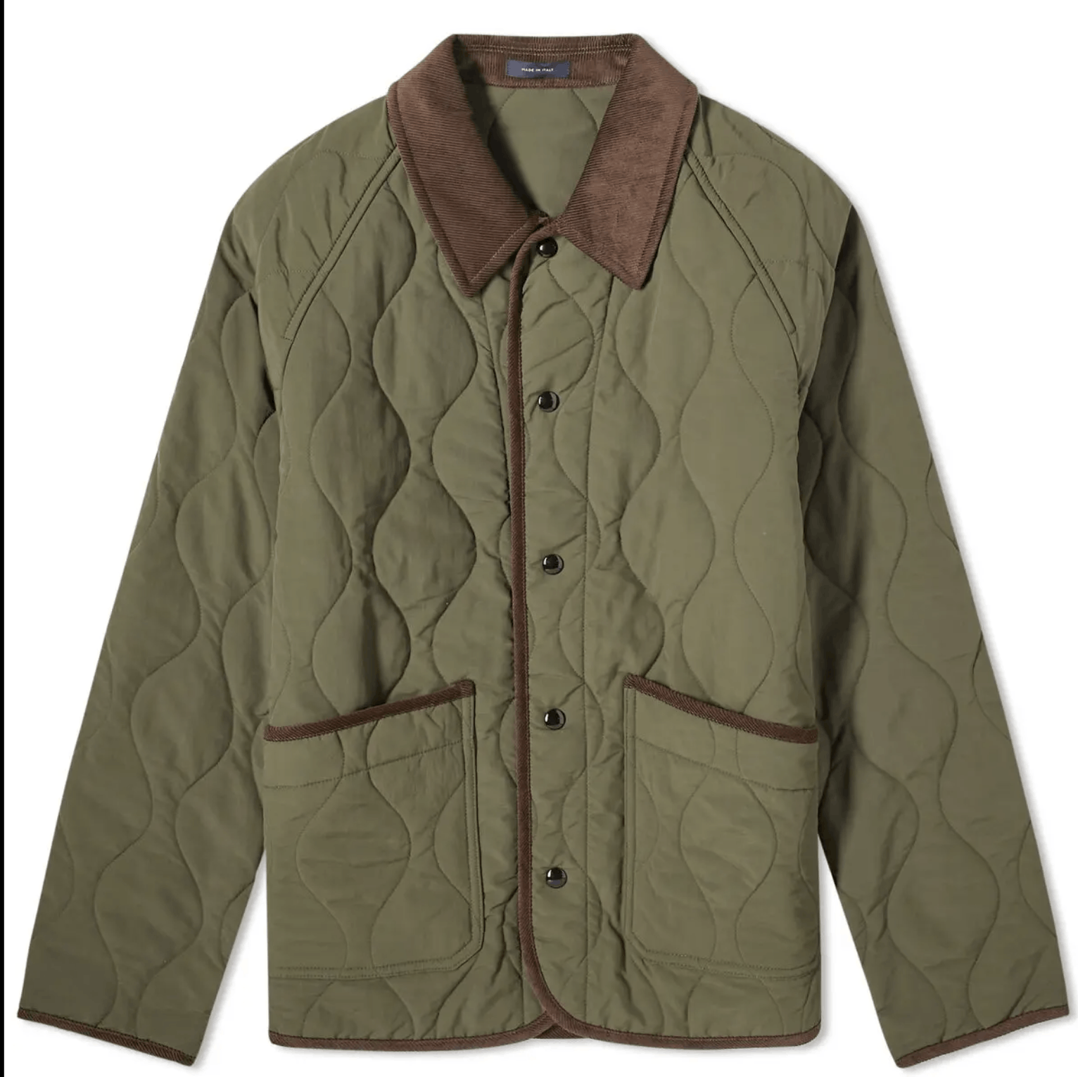 Drake's Drake's Olive Quilted Nylon Jacket Size 38 Size US M / EU 48-50 / 2 - 1 Thumbnail